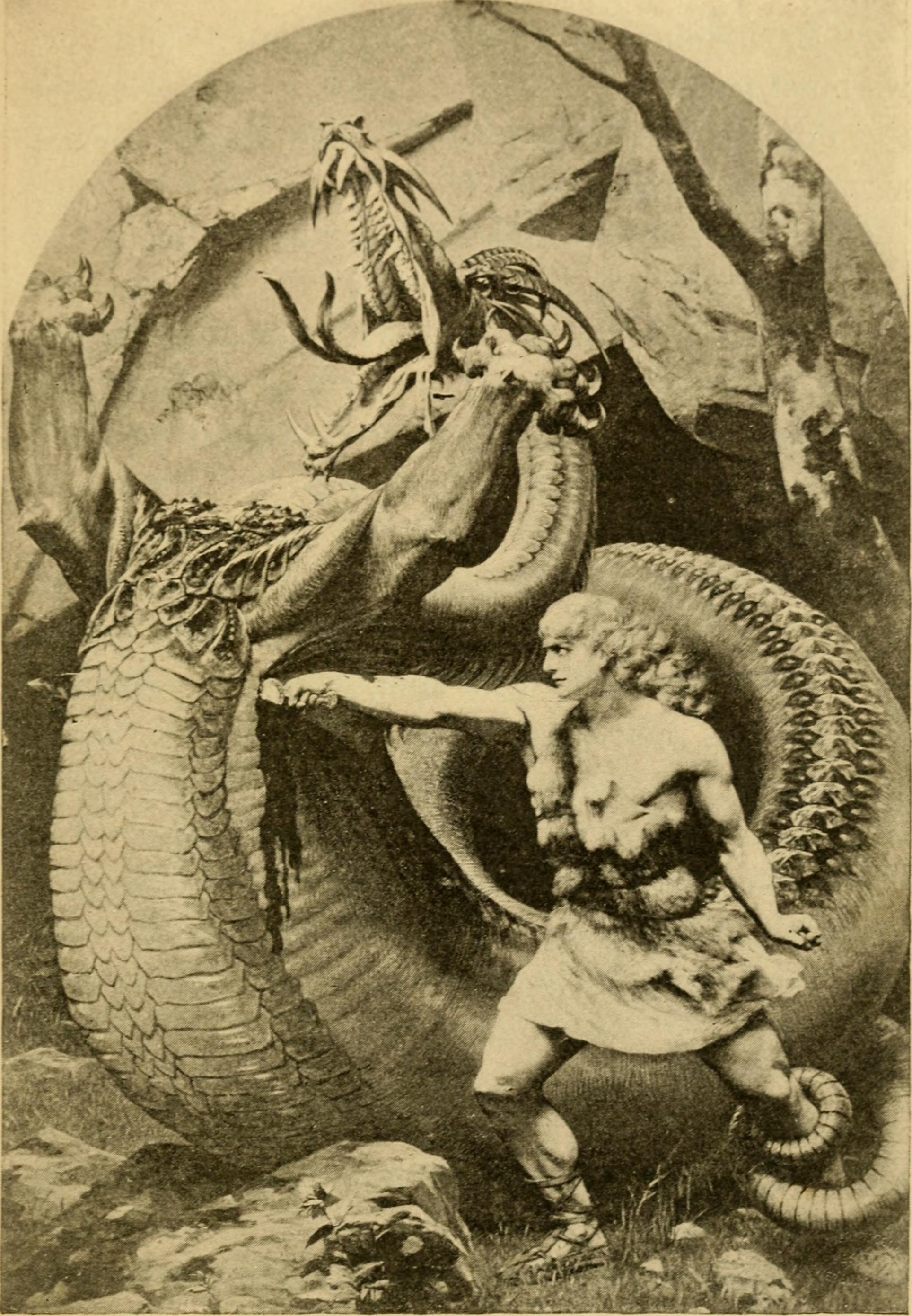 Sigurd kills Fafnir